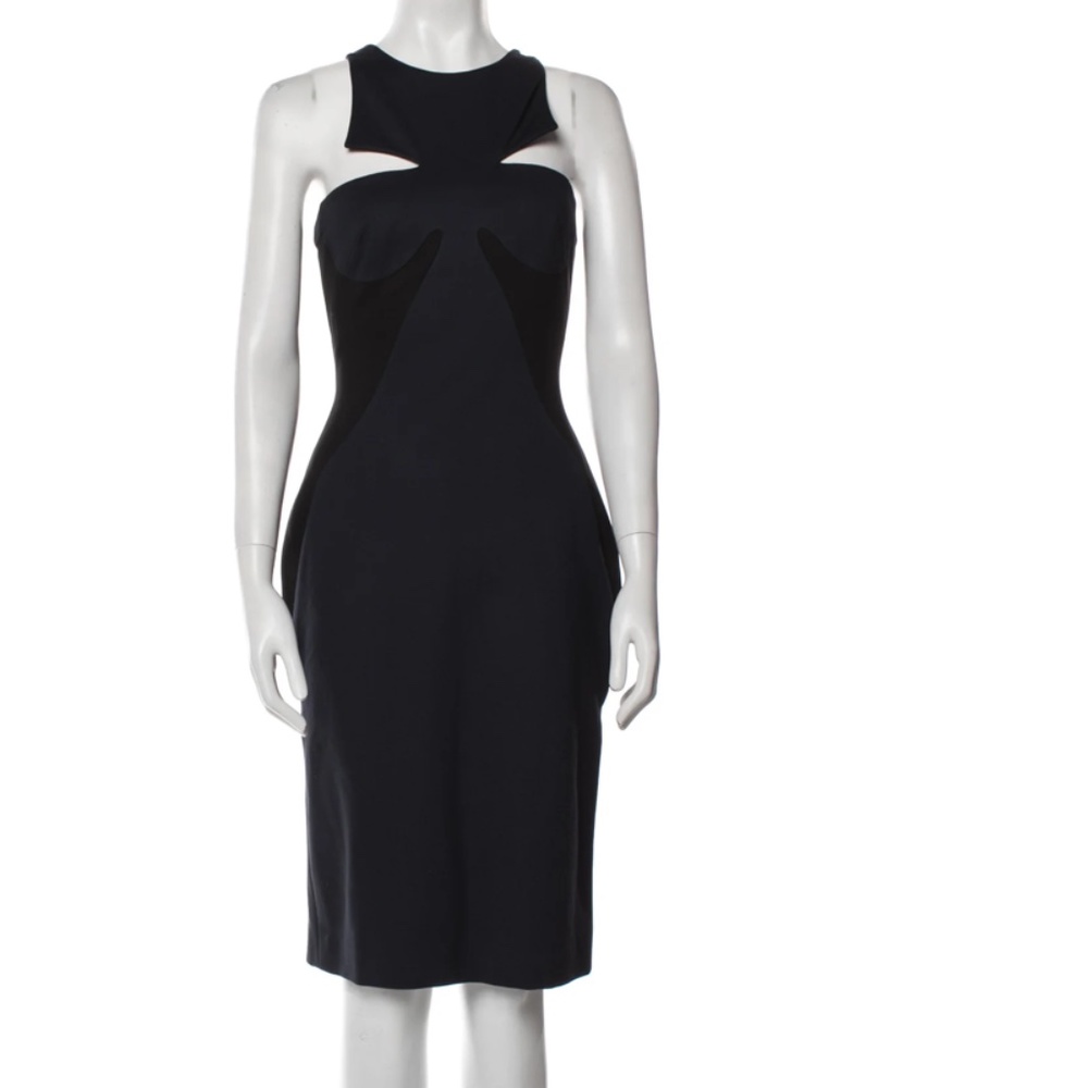 CUSHNIE ET OCHS Crew Neck Knee-Length Dress Size: L | US 10